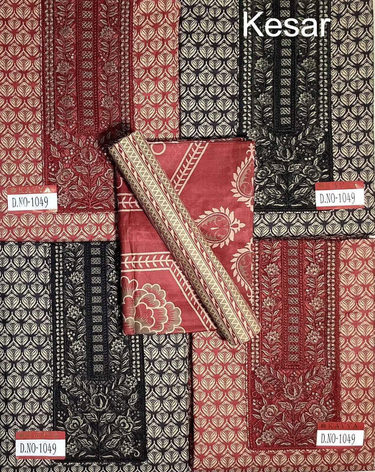 300125 Kavya Kesar Cotton Salwar Suits Exporter Ahmedabad