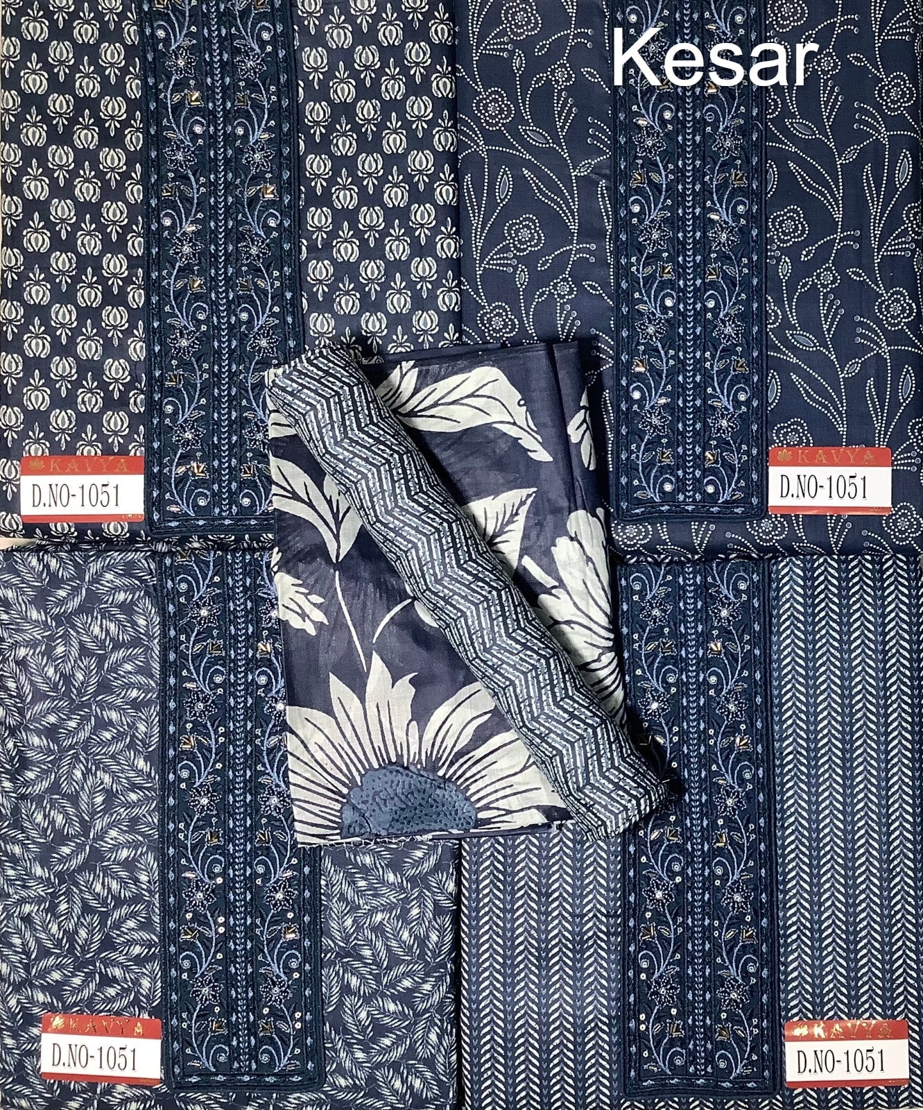 300125 Kavya Kesar Cotton Salwar Suits Exporter Ahmedabad