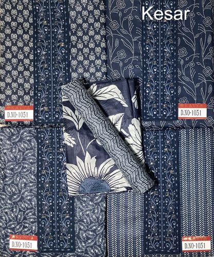 300125 Kavya Kesar Cotton Salwar Suits Exporter Ahmedabad