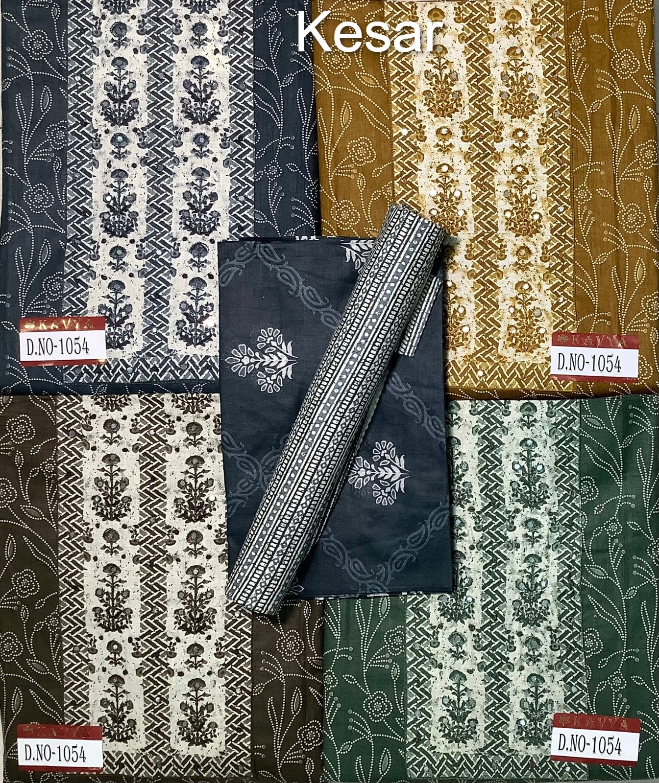 300125 Kavya Kesar Cotton Salwar Suits Exporter Ahmedabad