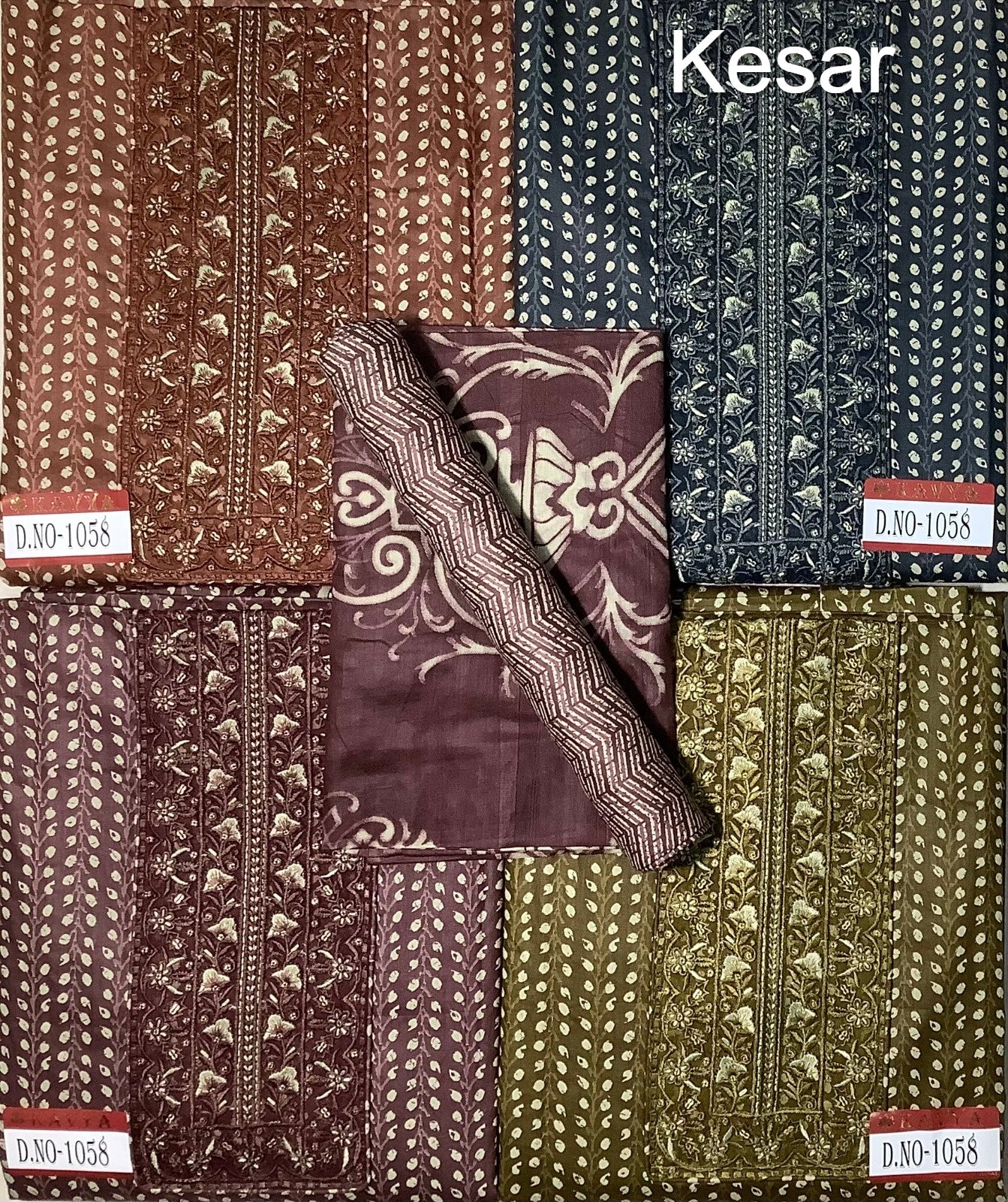 300125 Kavya Kesar Cotton Salwar Suits Exporter Ahmedabad