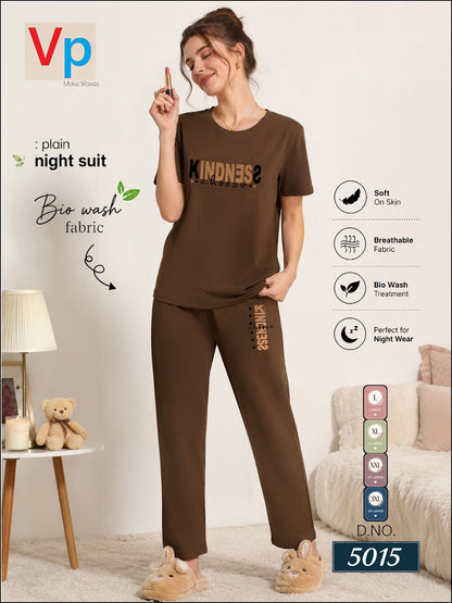 300626 Dno 5015 Vp Hosiery Cotton Pyjama Night Suits Manufacturer India