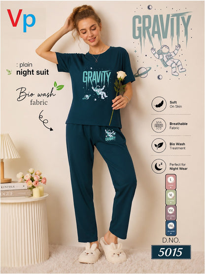 300626 Dno 5015 Vp Hosiery Cotton Pyjama Night Suits Manufacturer India