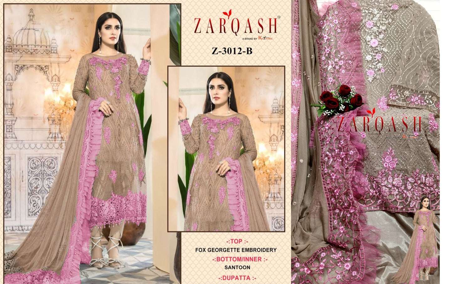 393-New Ziaaz Designs Georgette Pakistani Salwar Suits