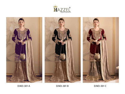 301Abc Hazzel Georgette Pakistani Salwar Suits Manufacturer India