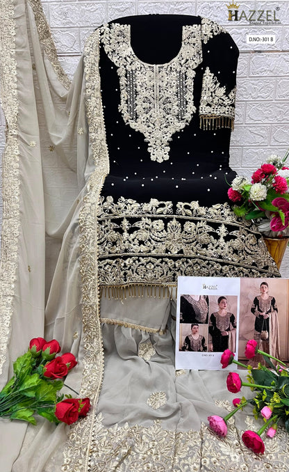 301Abc Hazzel Georgette Pakistani Salwar Suits Manufacturer India