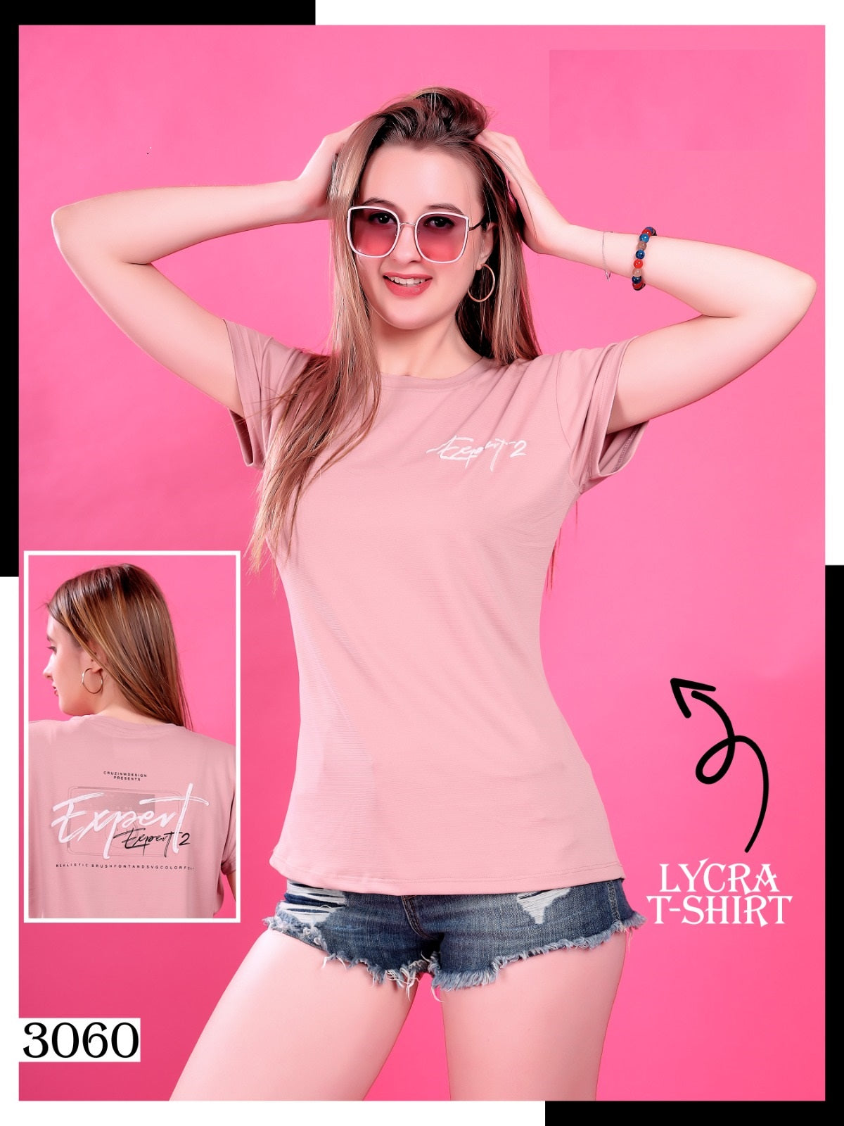 3060 Wld Lycra Women Tshirt Wholesale Price