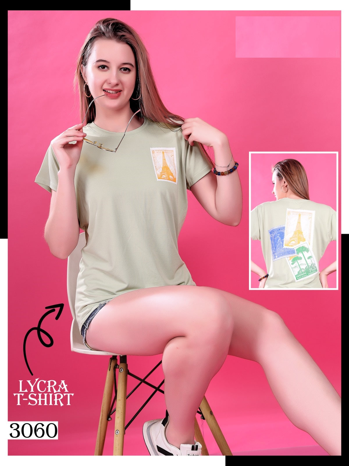 3060 Wld Lycra Women Tshirt Wholesale Price