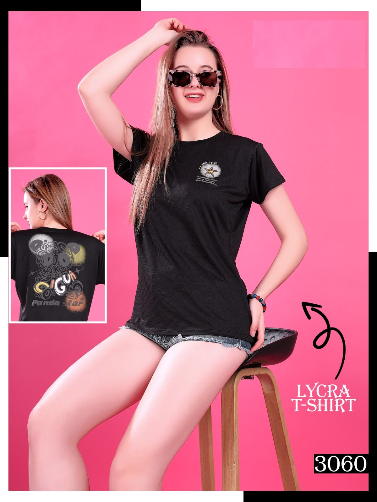 3060 Wld Lycra Women Tshirt Wholesale Price