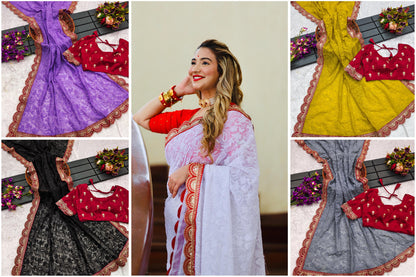 3125 Bt Georgette Sarees Exporter