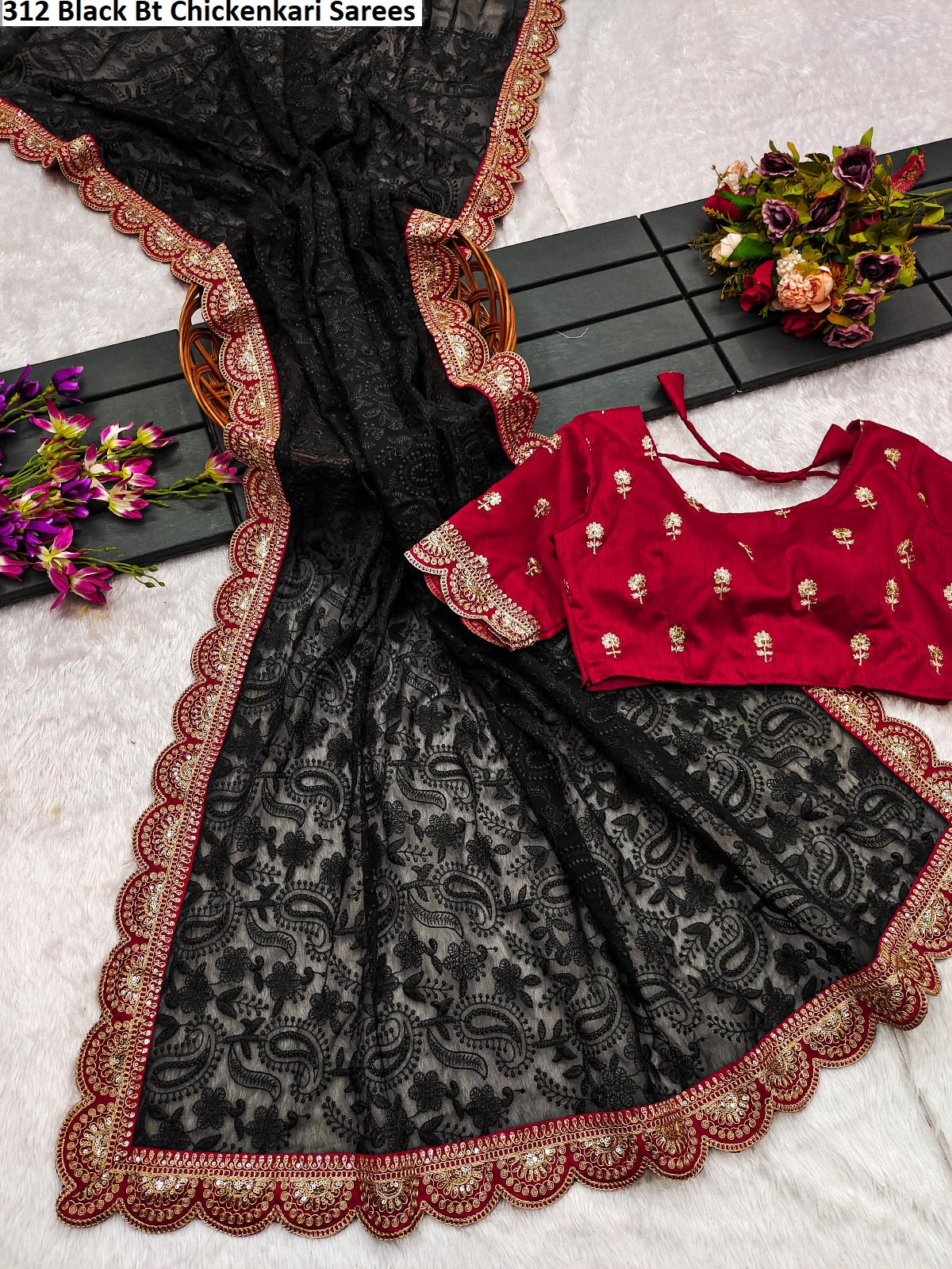 3125 Bt Georgette Sarees Exporter