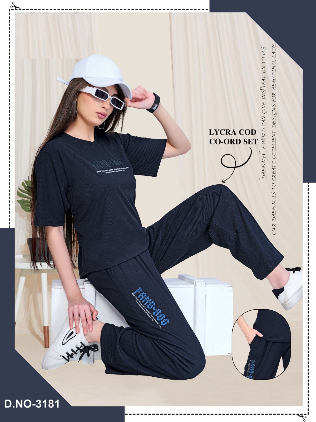 3181 Wld Lycra Co Ord Set Exporter Gujarat