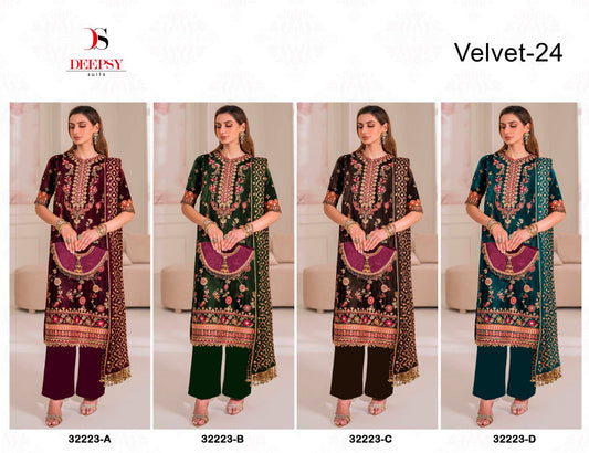 32223 Abcd Deepsy Velvet Suits Supplier