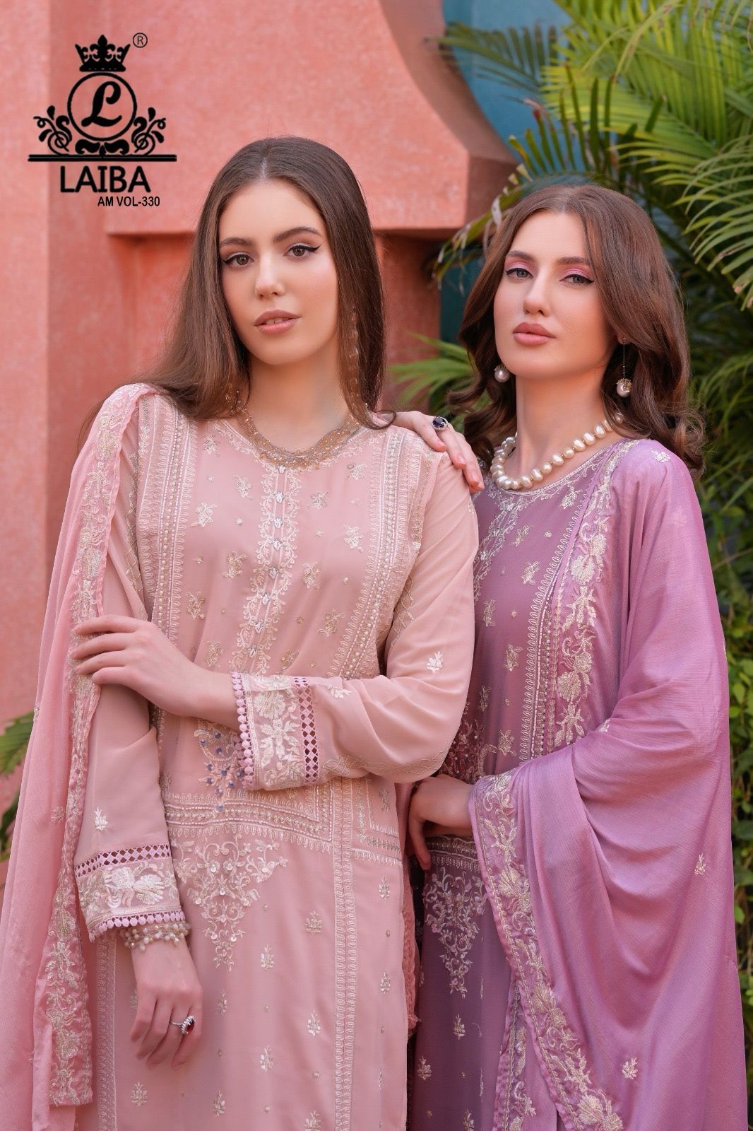 330 Laiba Georgette Pakistani Readymade Suits Wholesale Rate