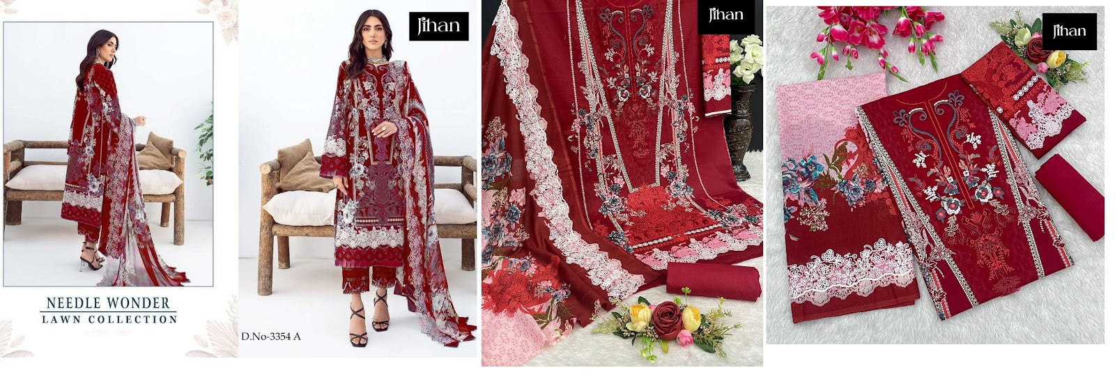 3354 Jihan Cotton Pakistani Salwar Suits Wholesale Price