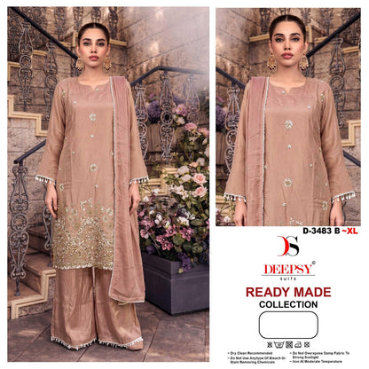 3483 Abcd Deepsy Tissue Silk Pakistani Readymade Suits Exporter India