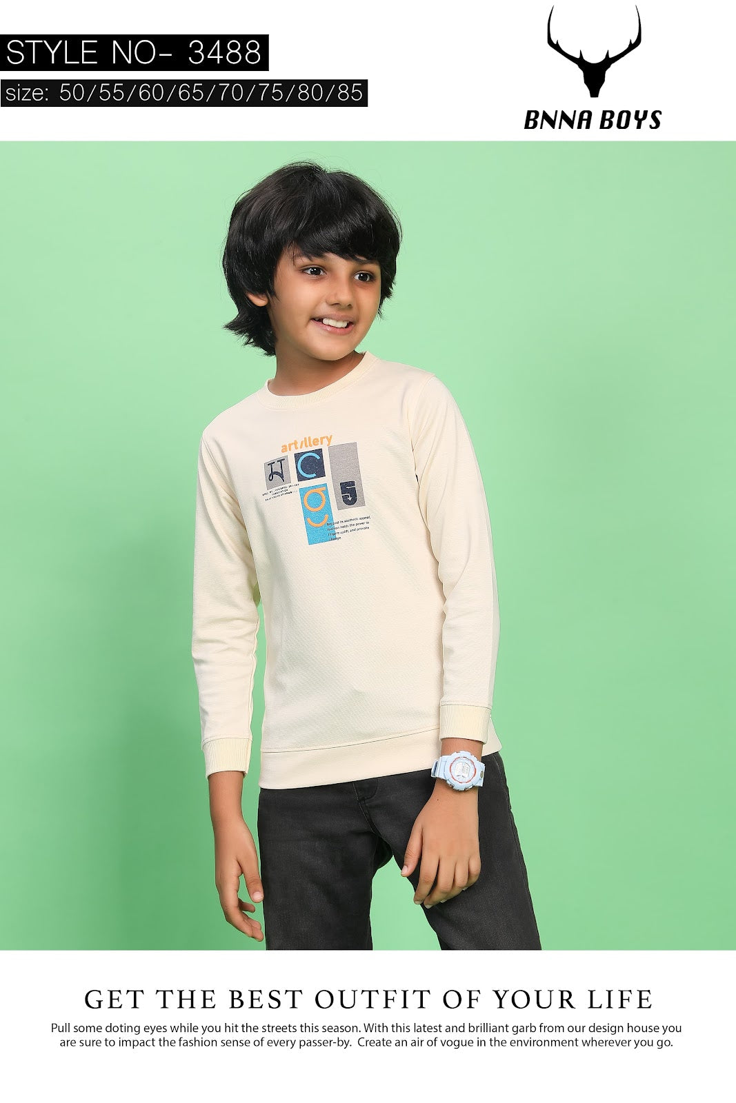 3488 Bnna Canvas Boys Tshirt Supplier