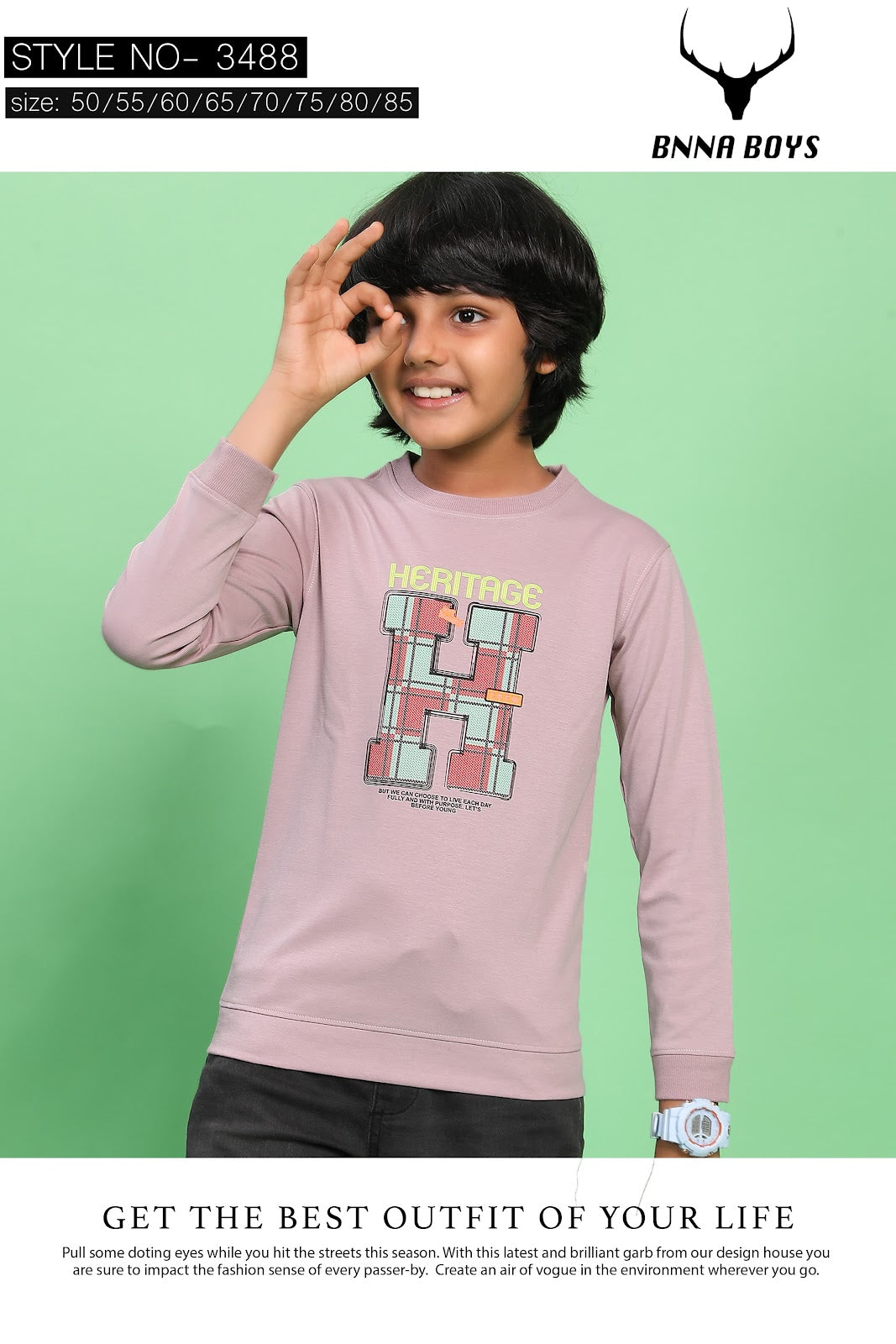 3488 Bnna Canvas Boys Tshirt Supplier