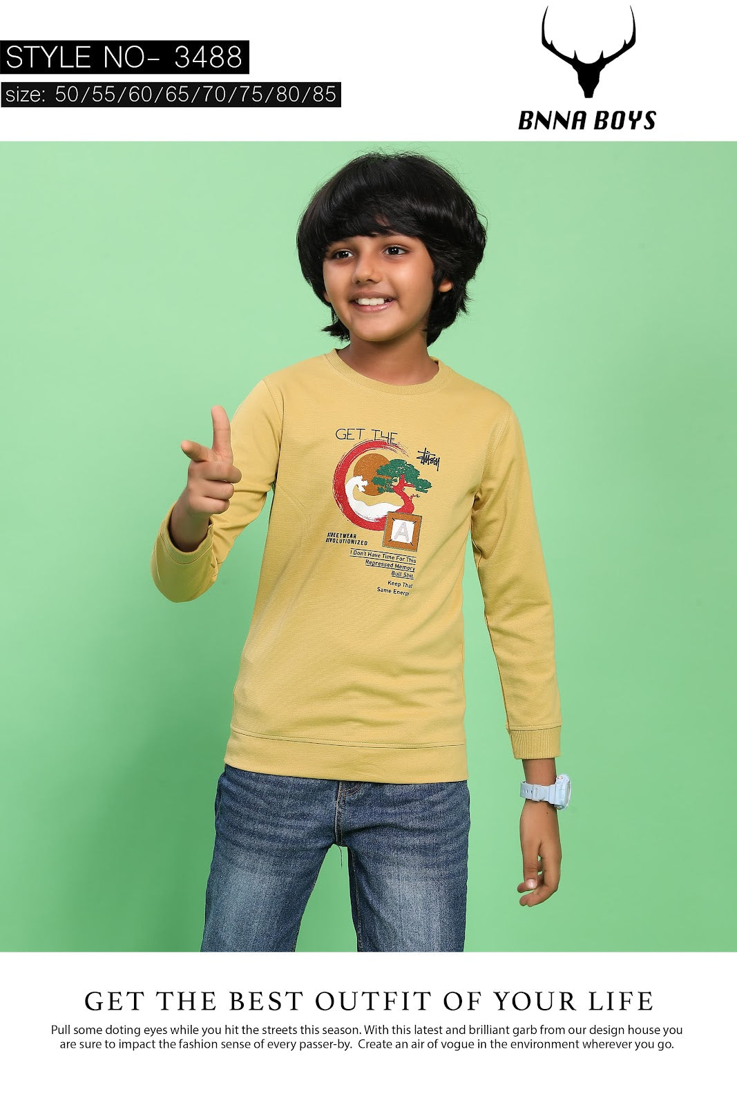 3488 Bnna Canvas Boys Tshirt Supplier