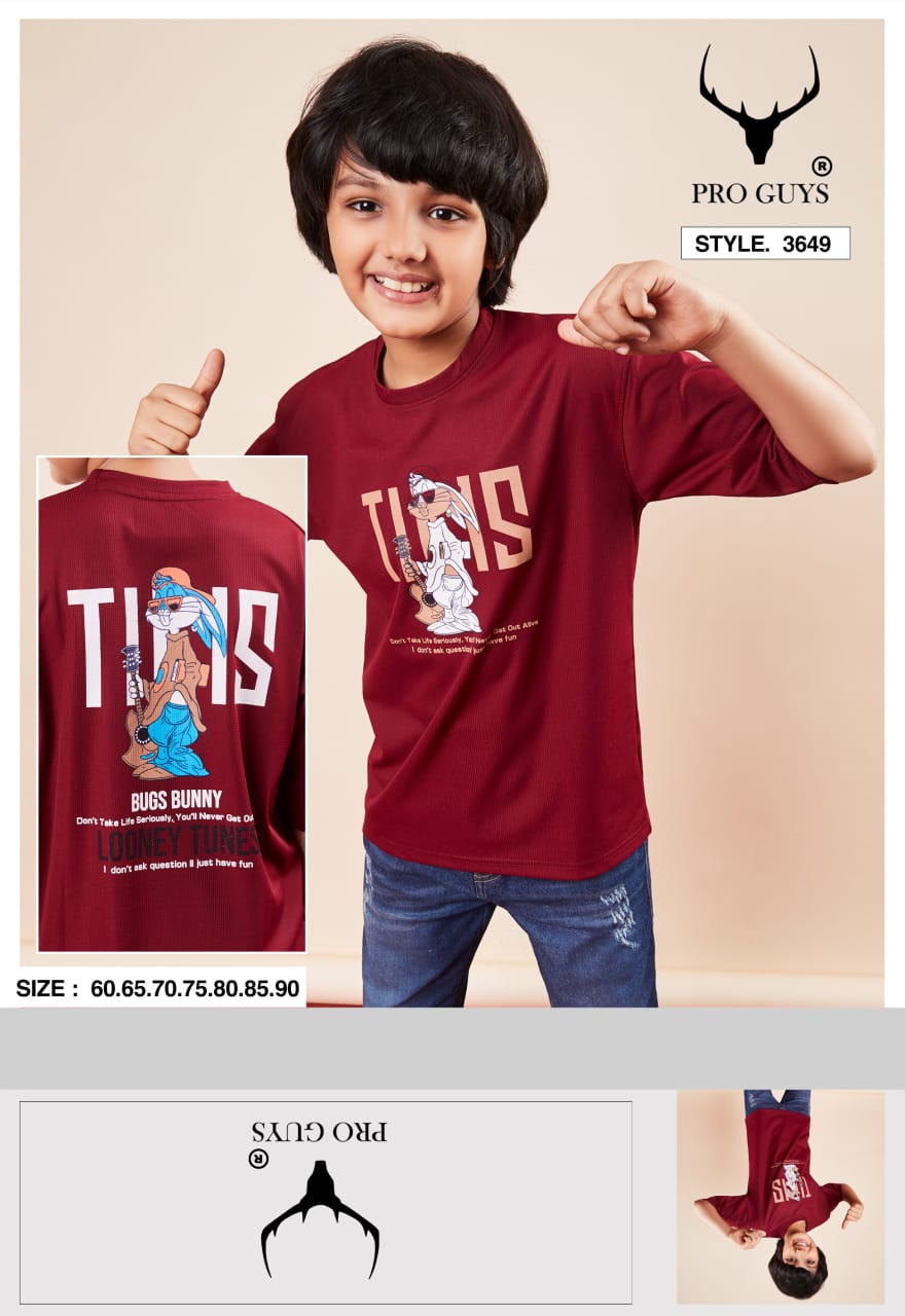 3649 Pro Guys Tencel Lycra Boys Tshirt Wholesaler