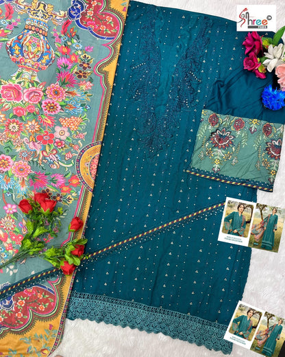 3754 Maria B Exclusive Color Collection Shree Fabs Reyon Pakistani Salwar Suits Supplier Ahmedabad
