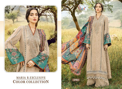 3754 Maria B Exclusive Color Collection Shree Fabs Reyon Pakistani Salwar Suits Supplier Ahmedabad