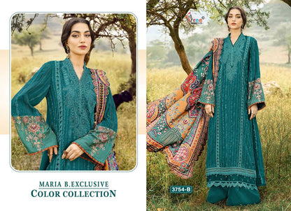 3754 Maria B Exclusive Color Collection Shree Fabs Reyon Pakistani Salwar Suits Supplier Ahmedabad