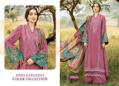3754 Maria B Exclusive Color Collection Shree Fabs Reyon Pakistani Salwar Suits Supplier Ahmedabad