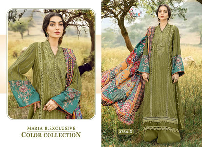 3754 Maria B Exclusive Color Collection Shree Fabs Reyon Pakistani Salwar Suits Supplier Ahmedabad