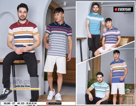 377 Everyday Stripes Matty Mens Tshirts Wholesaler India
