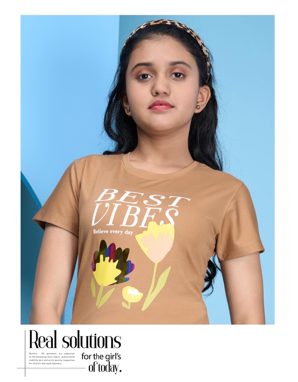 388 Papa Ki Pari Tencil Lycra Girls Tshirt Supplier Ahmedabad