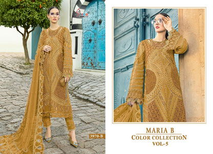 3970 Maria B Color Collection Vol 5 Shree Fabs Cotton Pakistani Salwar Suits Wholesaler Gujarat