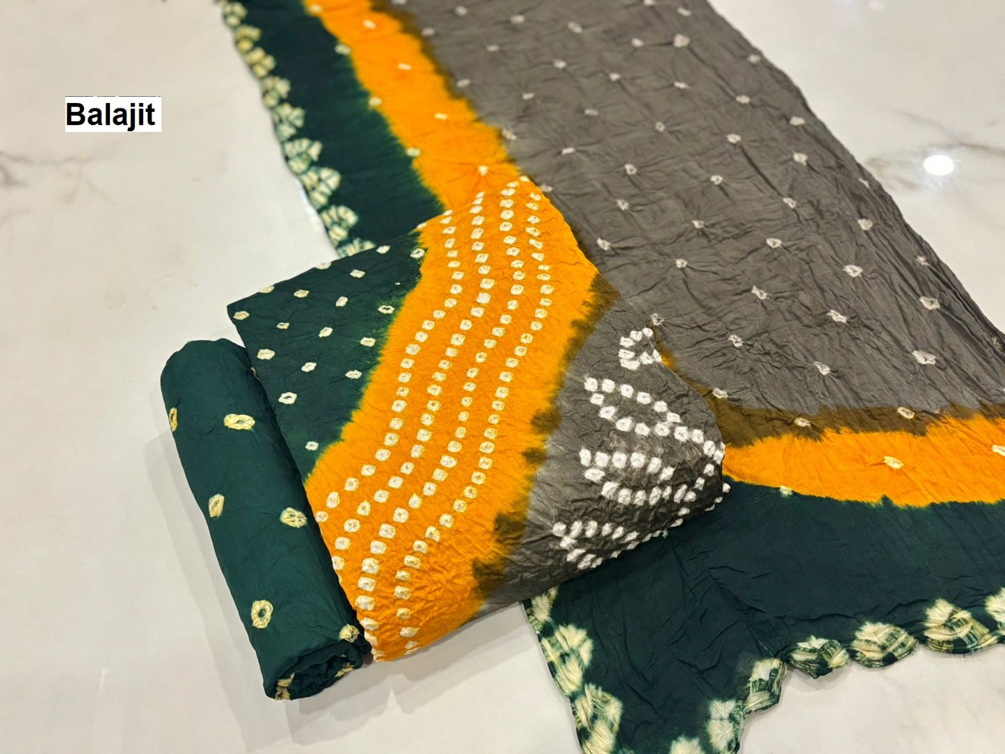 3D Dyeing Balajit Jam Satin Salwar Suits Supplier Ahmedabad