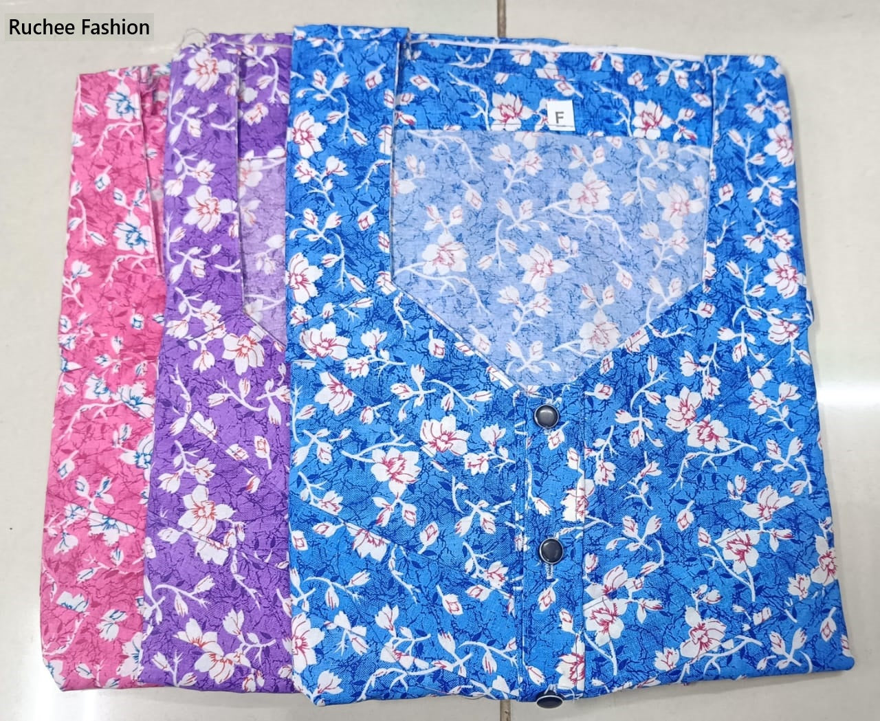 3 Buttons 1103 Ruchee Fashion Feeding Night Gown Wholesale