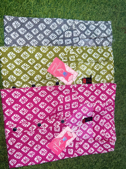 3 Buttons 271224 Diamond Queen Cotton Night Gowns Manufacturer Gujarat