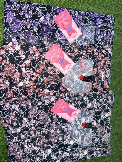 3 Buttons 271224 Diamond Queen Cotton Night Gowns Manufacturer Gujarat