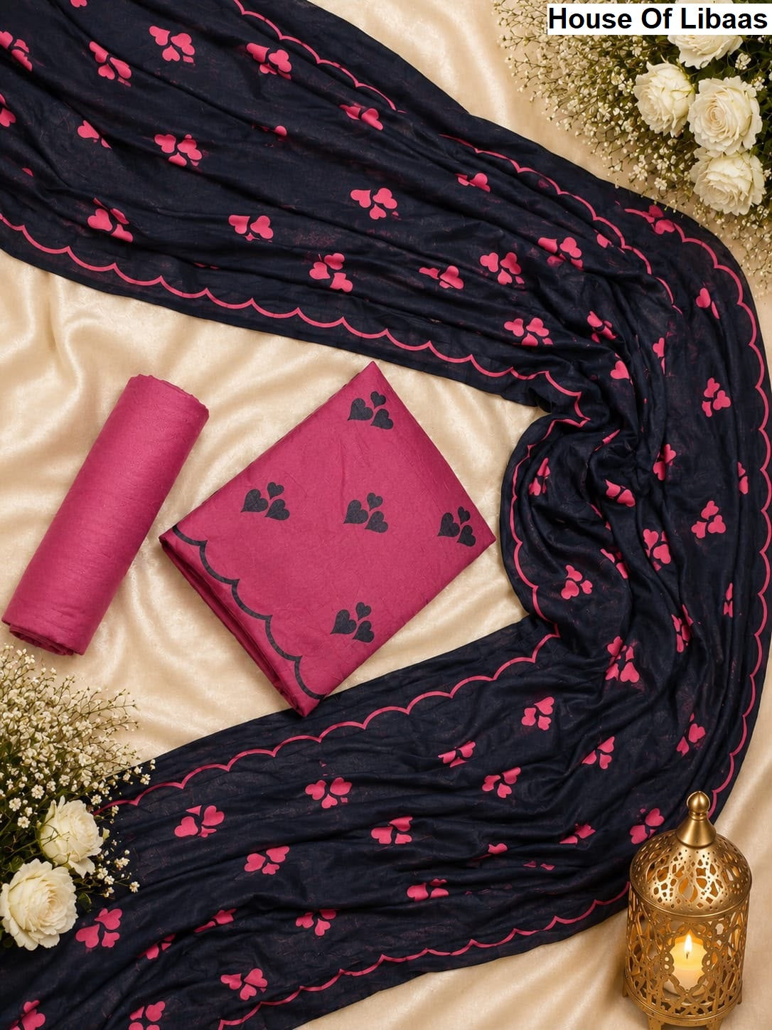 3 Heart Design House Of Libaas Reyon Pant Style Suits Wholesale Price