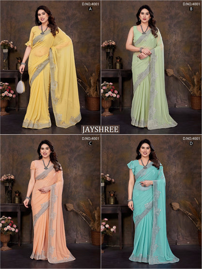 4001 Abcd Jayshree Georgette Sarees Wholesale