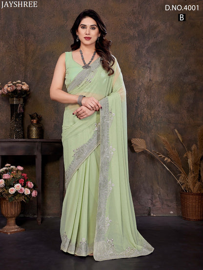 4001 Abcd Jayshree Georgette Sarees Wholesale