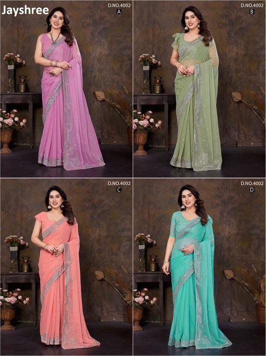 4002Abcd Jayshree Simmer Sarees Wholesale Price