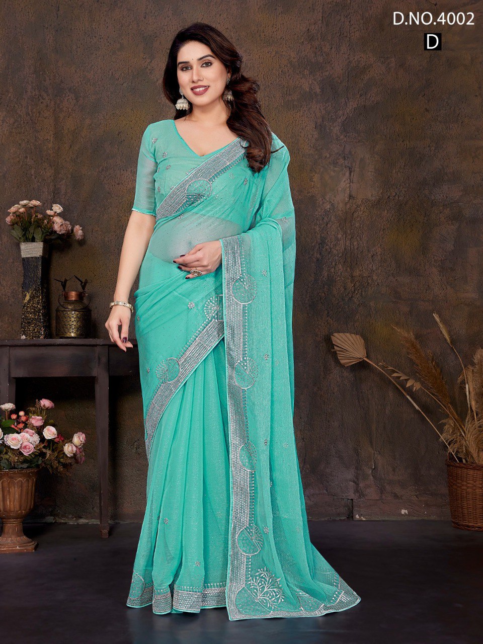 4002Abcd Jayshree Simmer Sarees Wholesale Price