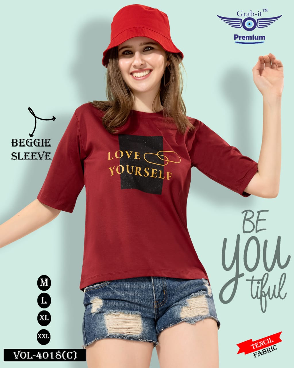 4018 C Grab It Imported Women Tshirt Supplier India