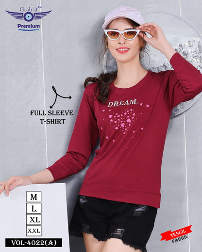 4022 A Grab It Tencil Women Tshirt Manufacturer India