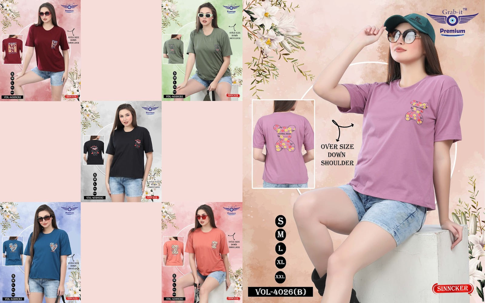 4026 B Grab It Sincker Women Tshirt Wholesale Price