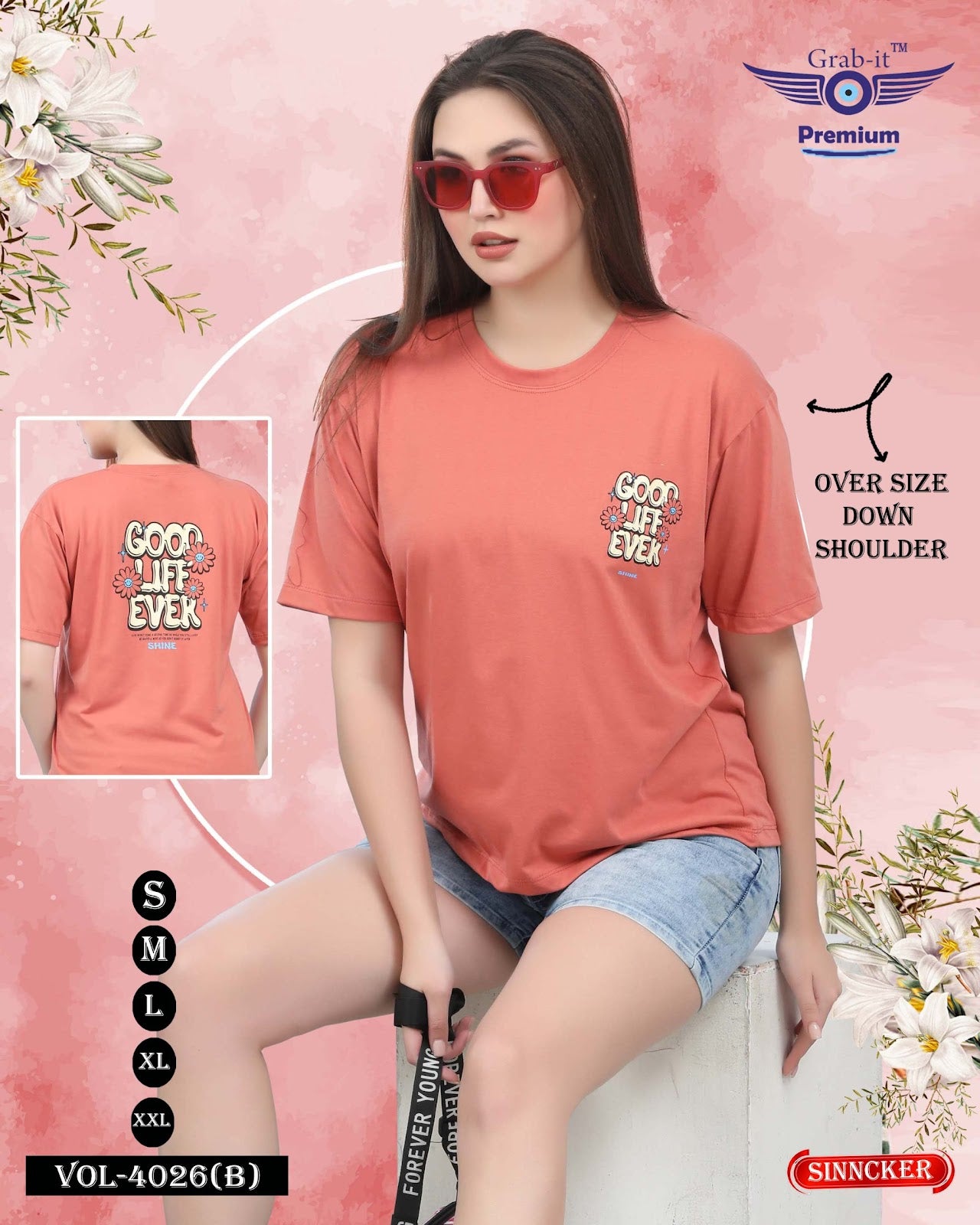 4026 B Grab It Sincker Women Tshirt Wholesale Price