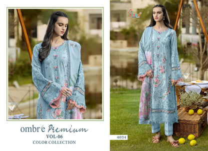 4034 Bcd Ombre Vol 6 Shree Fabs Cotton Pakistani Salwar Suits Exporter Gujarat