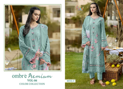 4034 Bcd Ombre Vol 6 Shree Fabs Cotton Pakistani Salwar Suits Exporter Gujarat