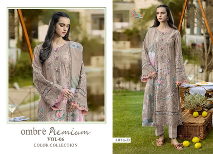 4034 Bcd Ombre Vol 6 Shree Fabs Cotton Pakistani Salwar Suits Exporter Gujarat