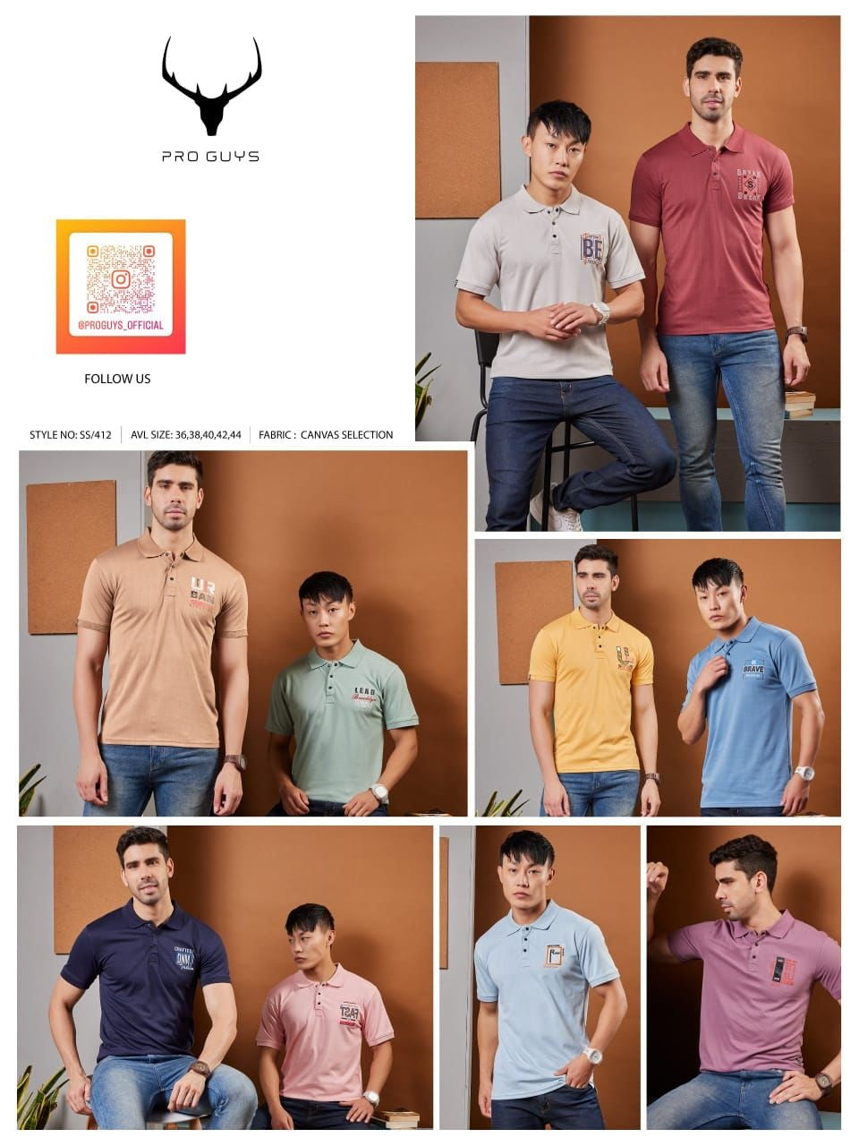 412 Pro Guys Canvas Mens Tshirts Wholesale Rate