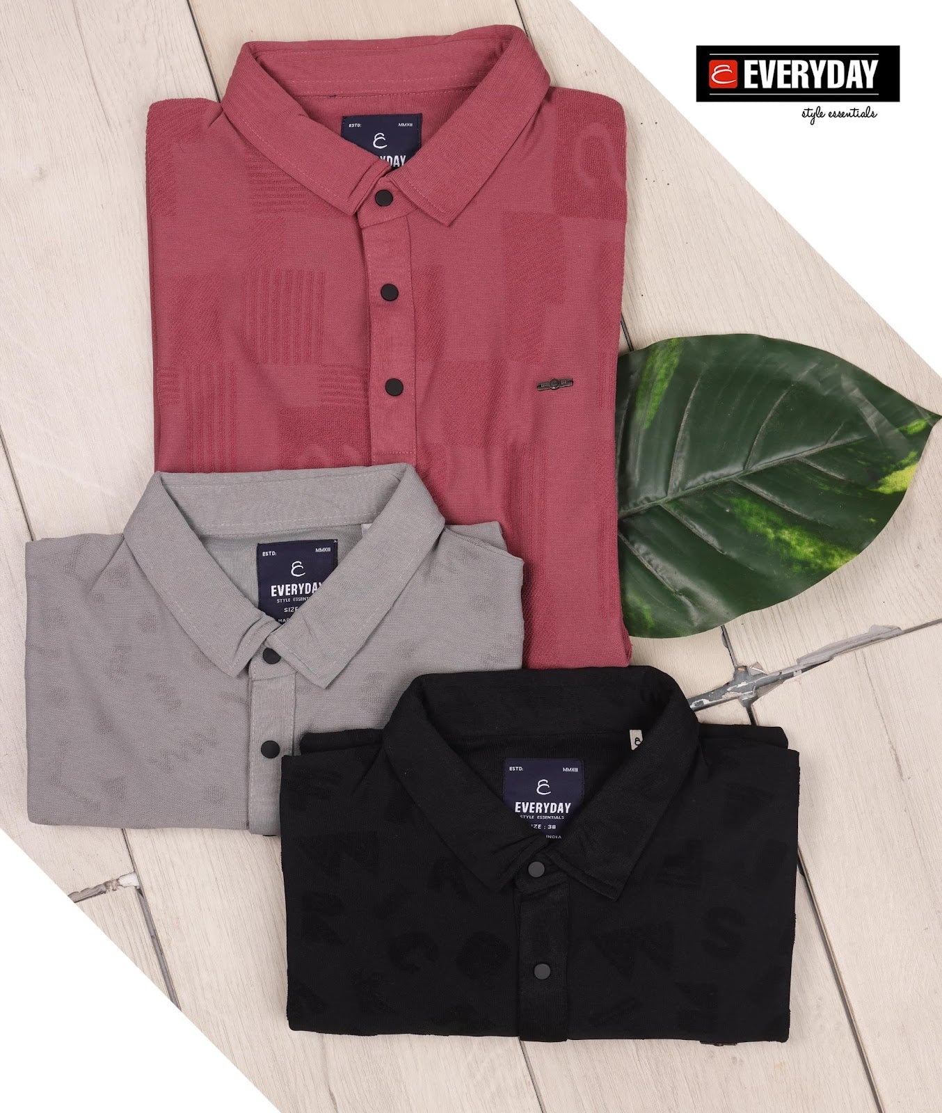 421 Everyday Jacquard Mens Tshirts Exporter Ahmedabad